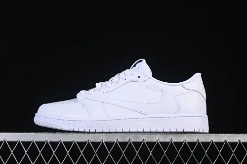 All categories Air Jordan Jordan series basketball shoes Air Jordan 1 Low foreign trade version Travis Scott x Fragment Design x Air Jordan 1 Low OG SP AJ1 Joe 1 family and friends limited pure white low-top cultural casual sneakers TD1228-111
